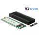 Delock HDD Ház - 42600 (M.2 NVME PCIe SSD(2280, 2260, 2242, 2230) -> USB 10Gbps (USB3.1 Gen2) USB Type-C anya)