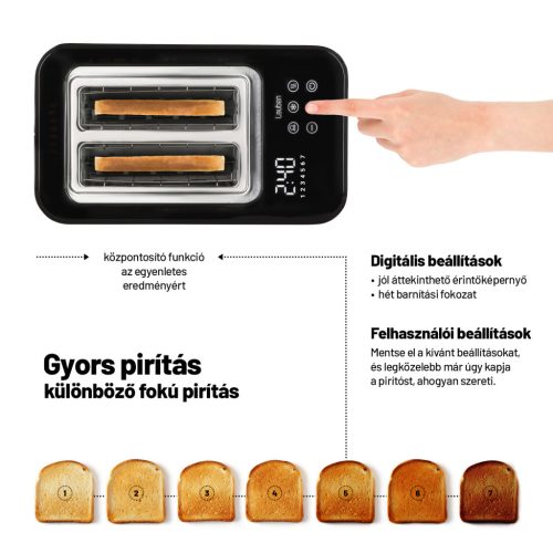 Lauben 4 Slice Toaster 1500BC Kenyérpirító