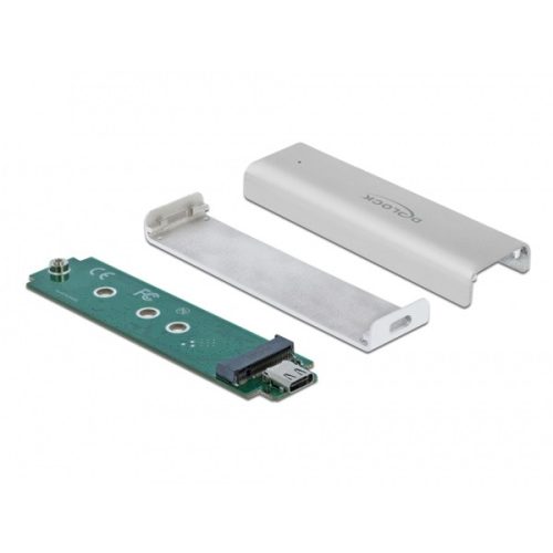 Delock HDD Ház - 42634 (M.2 NVME PCIe SSD(2280, 2260, 2242, 2230) -> USB 10Gbps (USB3.2 Gen2) USB Type-C anya)