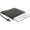 Delock Külső váz 12,7 mm magasságú, 5.25  Slim SATA meghajtókhoz SuperSpeed USB 5 Gbps A-típusú apa csatlakozóval
