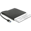 Delock Külső váz 12,7 mm magasságú, 5.25  Slim SATA meghajtókhoz SuperSpeed USB 5 Gbps A-típusú apa csatlakozóval