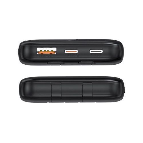 S-Link Powerbank - IP-G16L 10000mAh (3x Type-C, Lightning, 20W PD, led, fekete)