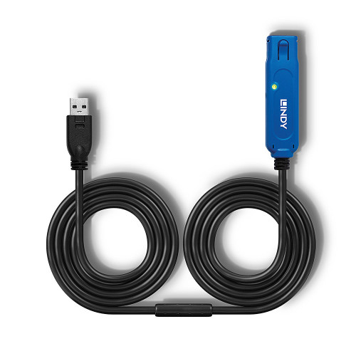 LINDY 10m USB 3.0 Active Extension kábel Pro Black