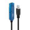LINDY 15m USB 3.0 Active Extension kábel Pro Black