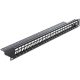 Delock 19" Keystone Patch Panel 24 port fekete