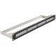 Delock 19" Keystone Patch Panel 48 port 1U fekete