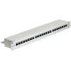 Delock 24 portos Cat.6 szürke 19" RJ45 Patch Panel