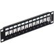 Delock 10" Keystone Patch Panel 12 port fekete