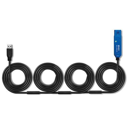 LINDY 30m USB 3.0 Active Extension Pro Black