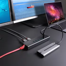 Delock LINDY USB-C Laptop Mini dokkoló állomás 2x 4K HDMI