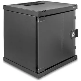  Delock 10  hálózati szekrény 6U üvegajtóval, állványra vagy falra szerelhető, 240 mm mélység, 30 kg teherbírás, 330 x 31