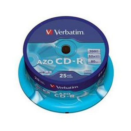 Verbatim CD-R írható CD lemez 700MB 25db hengeres