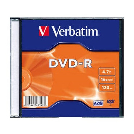 Verbatim DVD-R írható DVD lemez 4,7GB vékony tok