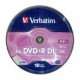 Verbatim DVD+R írható két rétegű DVD lemez 8,5GB 10db hengeres