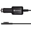 Sandberg Microsoft Surface Pro 3-7 45W tablet autós töltő adapter fekete