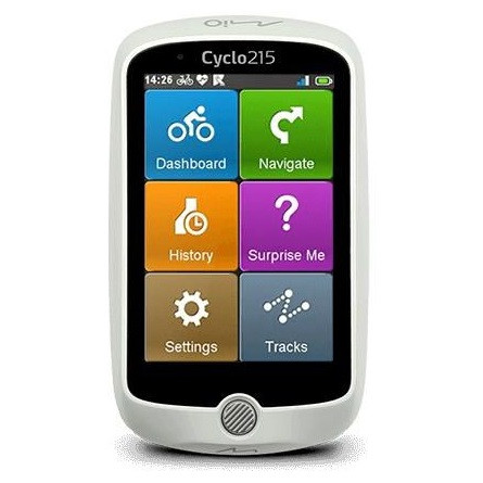 Mio Cyclo 215 HC 3.5" navigáció fehér-fekete (ANT+ érzékelő)