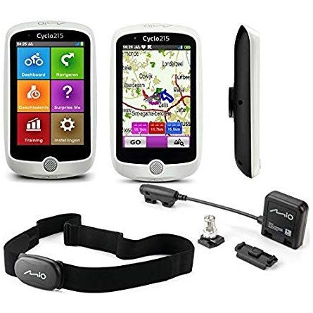 Mio Cyclo 215 HC 3.5" navigáció fehér-fekete (ANT+ érzékelő)