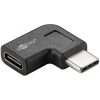 Goobay USB-C– USB-C adapter, 90°, fekete