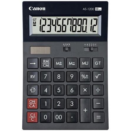 Canon AS-1200 kézi számológép sötétszürke
