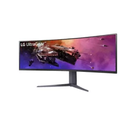   LG Monitor 45" Gamer - 45GR75DC-B (Ívelt; VA; 32:9; 5120x1440; 200Hz; 1ms; 400cd; HDMIx2; DP; USB; F-Sync; HDR, Mag.áll)