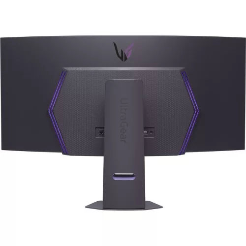 LG Monitor 45" - 45GX90SA-B (OLED; Ívelt, 21:9; 3440x1440; <1ms; 275cd; 240Hz, HDMIx2, BT, DP; USB; HDR; Áll.mag. Spkr)