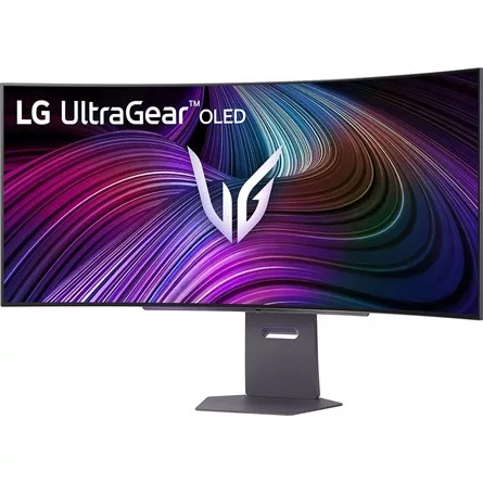 LG UltraGear 45GX90SA 44.5" ívelt OLED smart gaming monitor fehér 240Hz G-Sync / FreeSync Premium