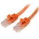 StarTech RJ45 CAT5e UTP -> RJ45 CAT5e UTP M/M adatkábel 3m narancssárga