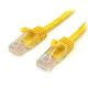 StarTech RJ45 CAT5e UTP -> RJ45 CAT5e UTP M/M adatkábel 3m sárga