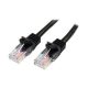 StarTech RJ45 CAT5e UTP -> RJ45 CAT5e UTP M/M adatkábel 0.5m fekete