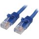 StarTech RJ45 CAT5e UTP -> RJ45 CAT5e UTP M/M adatkábel 0.5m kék