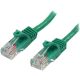 StarTech RJ45 CAT5e UTP -> RJ45 CAT5e UTP M/M adatkábel 0.5m zöld