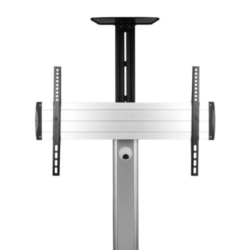 Manhattan gurulós TV állvány - 1db TV részére dönthető + polc + kameratartó (max.VESA:600x400)(37" - 86"-ig) 50kg teherb