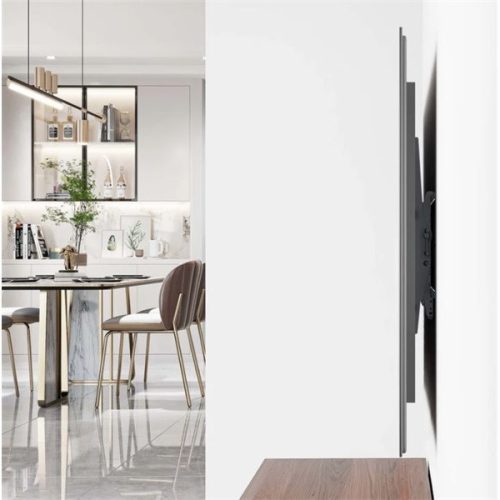 Manhattan TV állvány - Fali dönthető ultravékony TV állvány Fekete (max.VESA:800x400)(43"-100"-ig) 70kg teherbírás