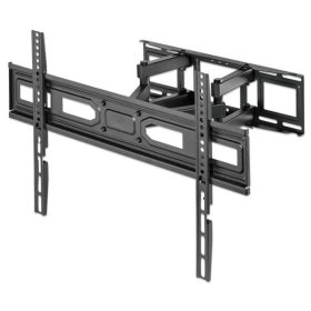   Manhattan TV állvány - Fali, dönthető, forgatható, szintezhető, TV állvány Fekete (max.VESA:600x400)(37"-80"-ig)