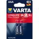 Varta Max Tech AAA (R03) alkáli elem 2db blister