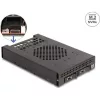 Delock 3.5  Mobil állvány 2 x M.2 NVMe SSD-hez OcuLink SFF-8612 konnektorral