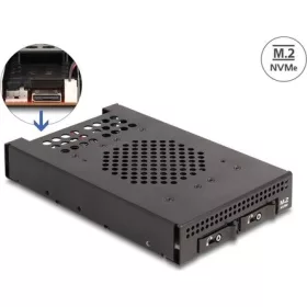   Delock 3.5  Mobil állvány 2 x M.2 NVMe SSD-hez OcuLink SFF-8612 konnektorral