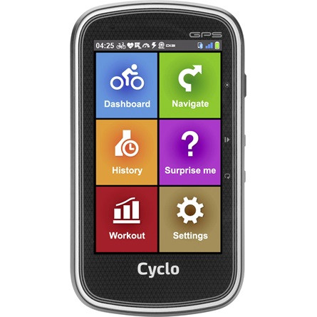 Mio Cyclo Discover Plus Full Europe 4" navigáció szürke (altimeter, Komoot, RouteYou)