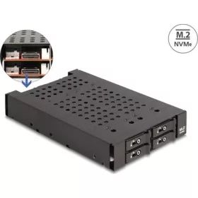   Delock 3.5  Mobil állvány 4 x M.2 NVMe SSD-hez OcuLink SFF-8612 konnektorral