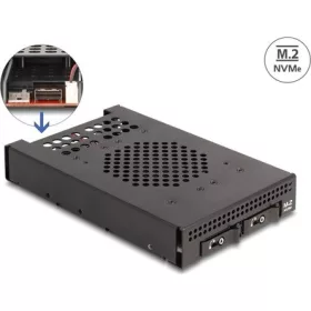   Delock 3.5  Mobil állvány 2 x M.2 NVMe SSD-hez Slim SAS SFF-8654 konnektorral