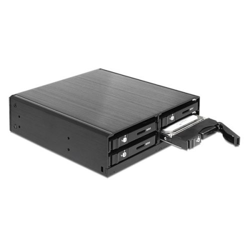 Delock HDD Rack - 47220 (5.25” helyre beépíthető 4 x 2.5” SATA HDD / SSD-hez)