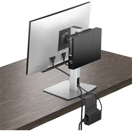 Dell Optiplex Micro AIO Stand MFS22 19"-27" monitor számítógép tartó asztalra + VESA mount ezüst-fekete