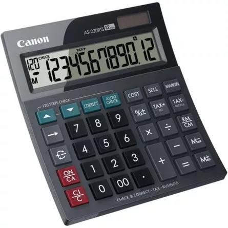 Canon AS-220RTS kézi számológép fekete