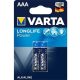 Varta Longlife Power AAA (R03) alkáli elem 2db blister