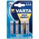 Varta Longlife Power AAA (R03) alkáli elem 4db