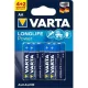 Varta Helps Longlife Power AA (R6) alkáli elem 6db (4+2db blister)