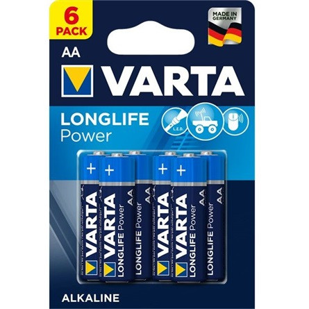 Varta Longlife Power AA (R6) alkáli elem 6db