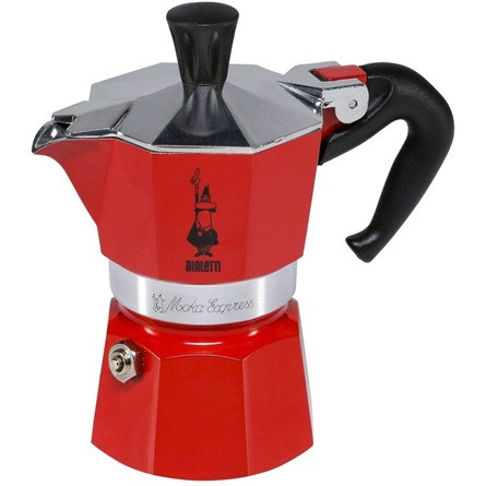 Bialetti 4942 Moka Express kotyogós kávéfőző 3-személyes piros
