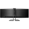PHILIPS Ívelt monitor 48.8" 499P9H, 5120x1440, 32:9, 450cd/m2, 5ms, USB-C(+dokkoló)/3xUS/LAN/DP/2xHDMI, hangszóró/webkam