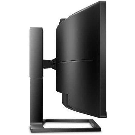 PHILIPS Ívelt monitor 48.8" 499P9H, 5120x1440, 32:9, 450cd/m2, 5ms, USB-C(+dokkoló)/3xUS/LAN/DP/2xHDMI, hangszóró/webkam